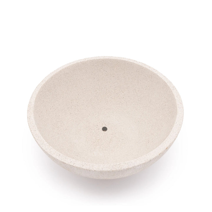 Concrete Basin Tabletop Planter White