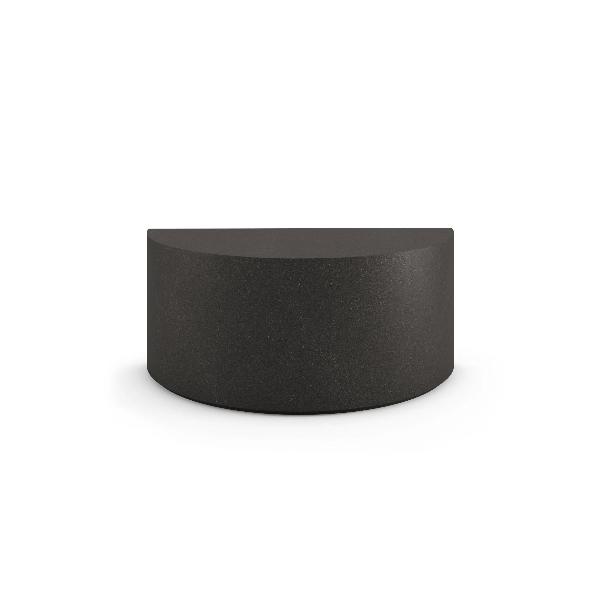 Concrete Coffee Table - 54" Half Circle Graphite