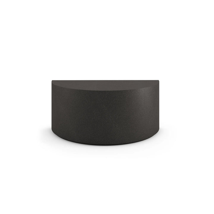 Concrete Coffee Table - 54" Half Circle Graphite