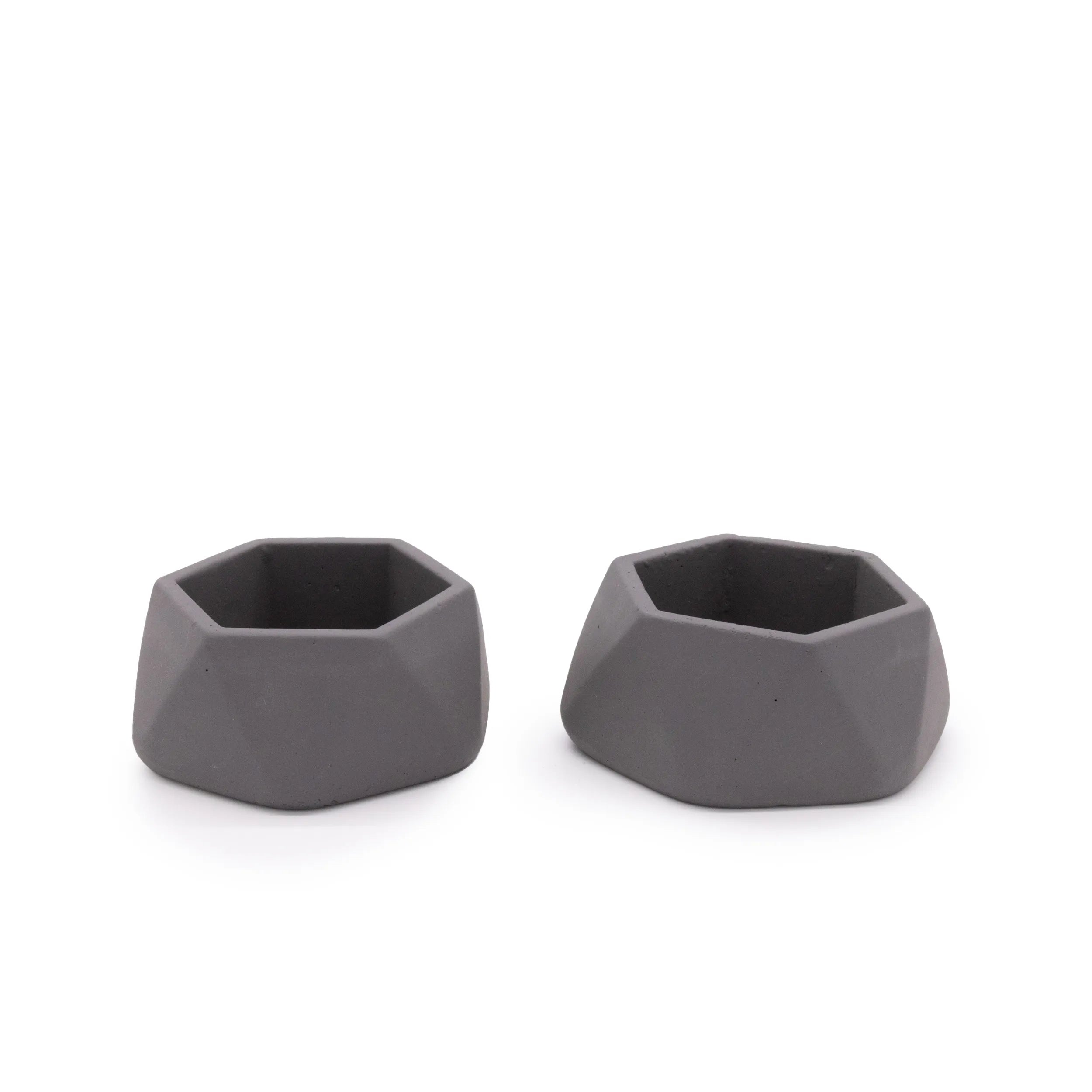 Concrete Mini Genna Tabletop Planters (Set of 2) Sage