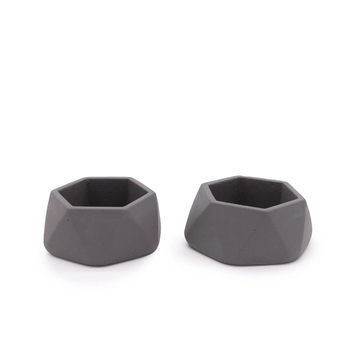 Concrete Mini Genna Tabletop Planters (Set of 2) Sage