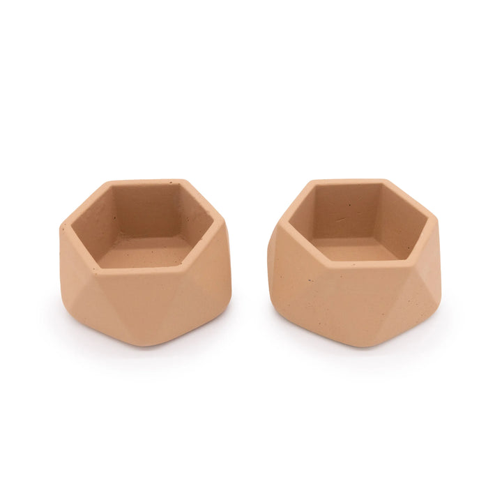 Concrete Mini Genna Tabletop Planters (Set of 2)