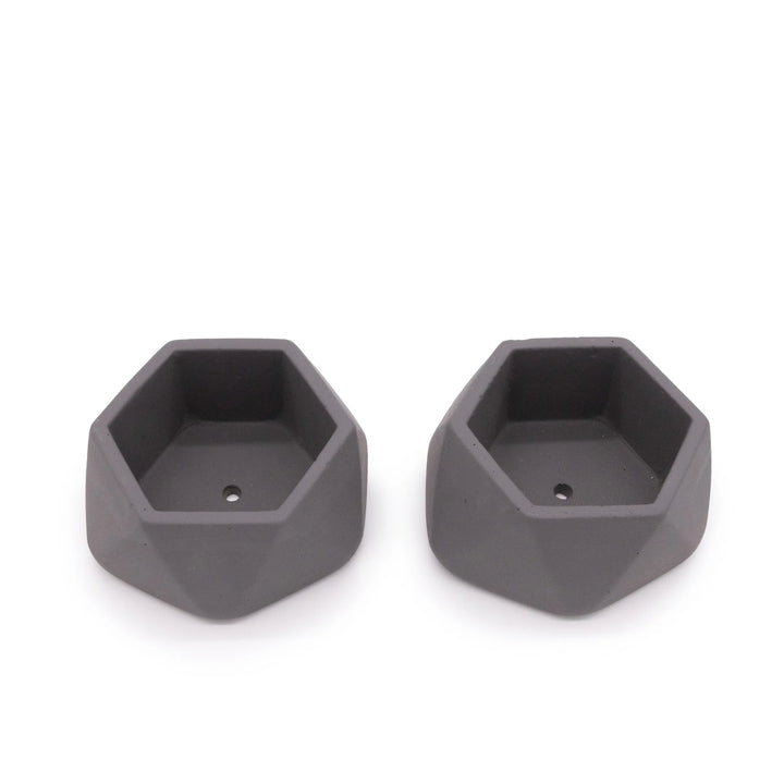 Concrete Mini Genna Tabletop Planters (Set of 2)