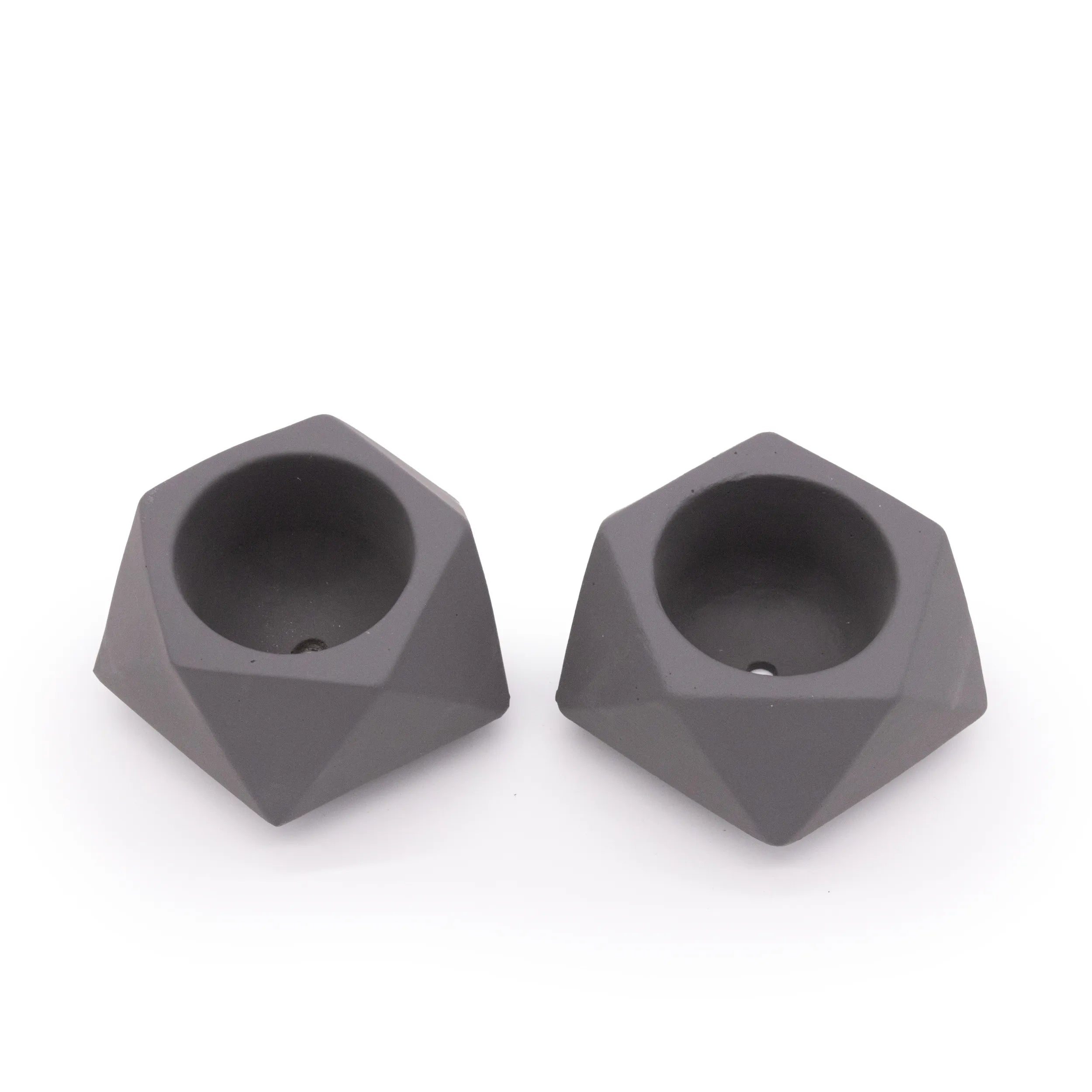 Concrete Mini Tilt Tabletop Planters (Set of 2) Sage