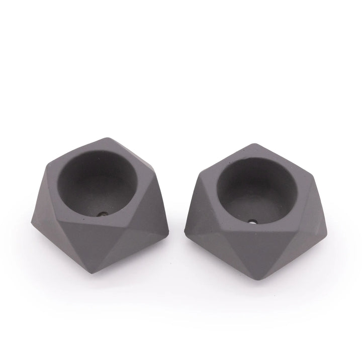 Concrete Mini Tilt Tabletop Planters (Set of 2) Sage
