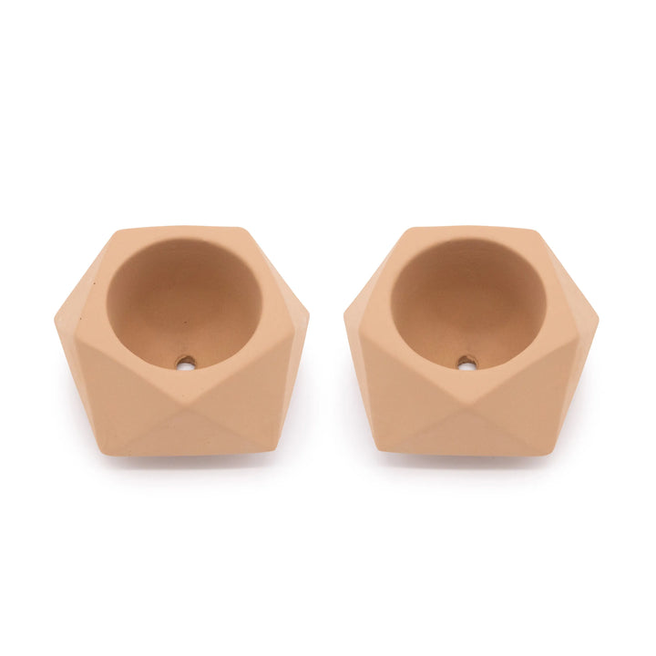 Concrete Mini Tilt Tabletop Planters (Set of 2)