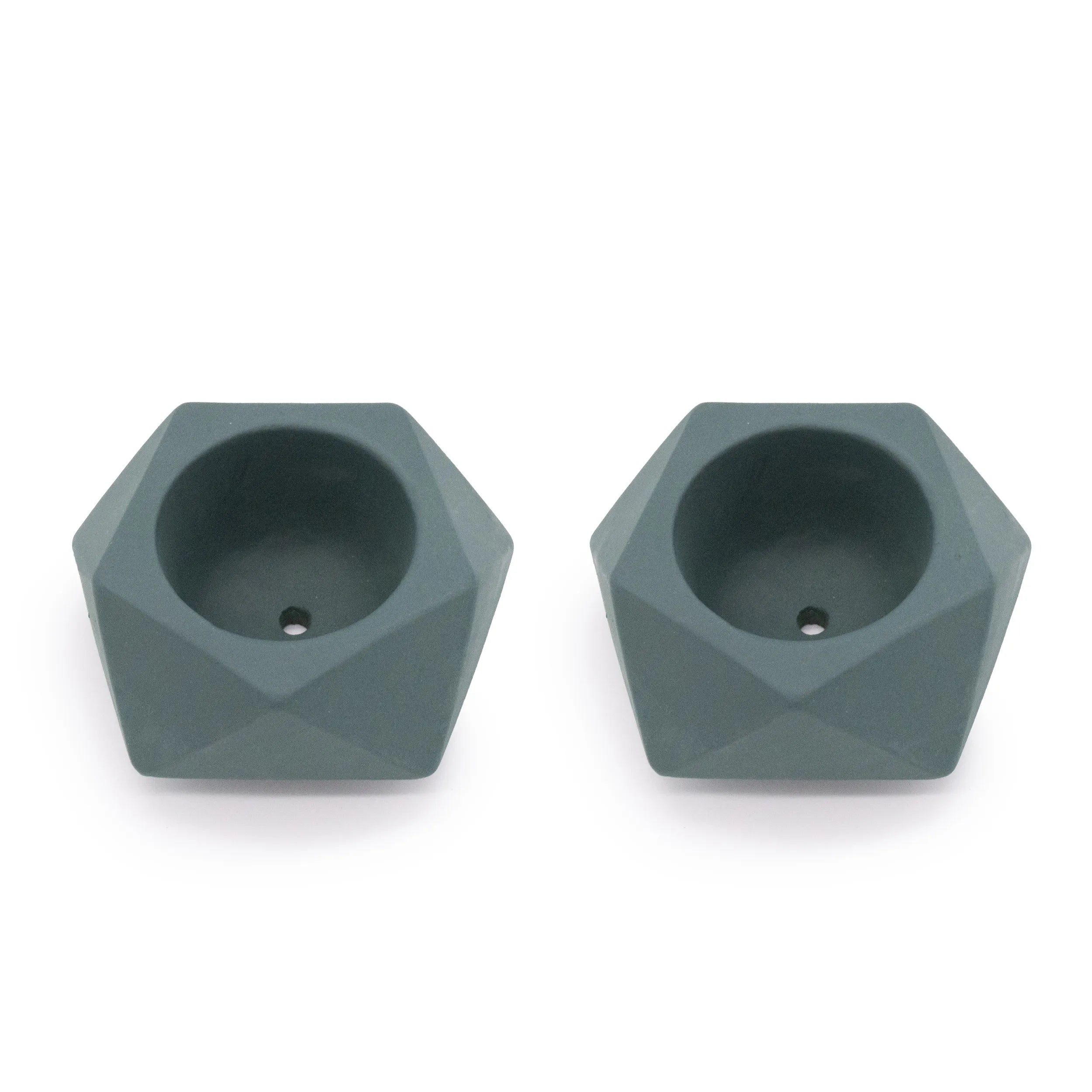 Concrete Mini Tilt Tabletop Planters (Set of 2)