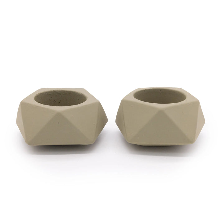 Concrete Mini Tilt Tabletop Planters (Set of 2)