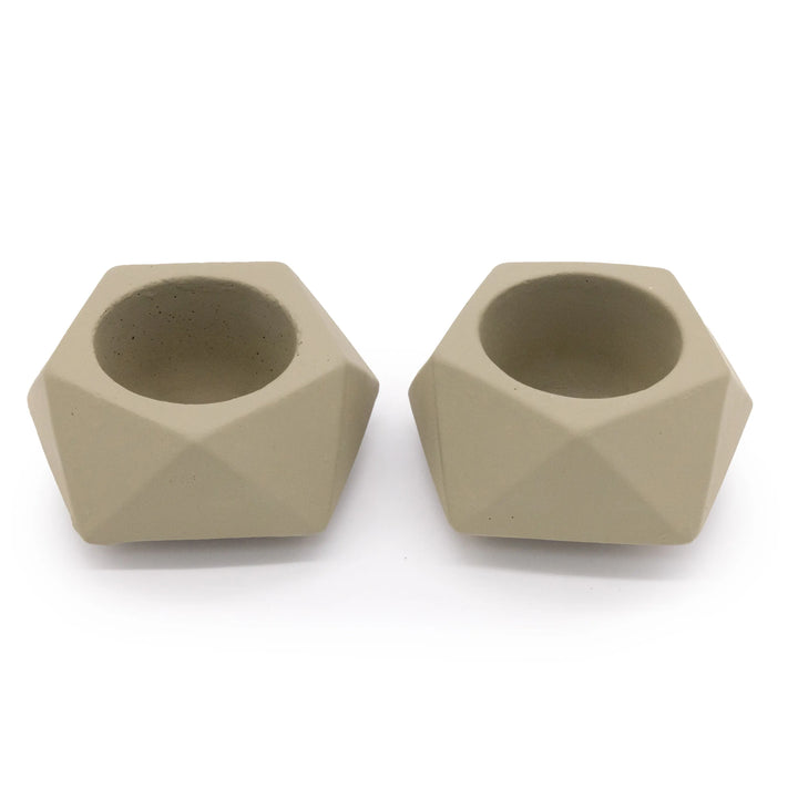 Concrete Mini Tilt Tabletop Planters (Set of 2)