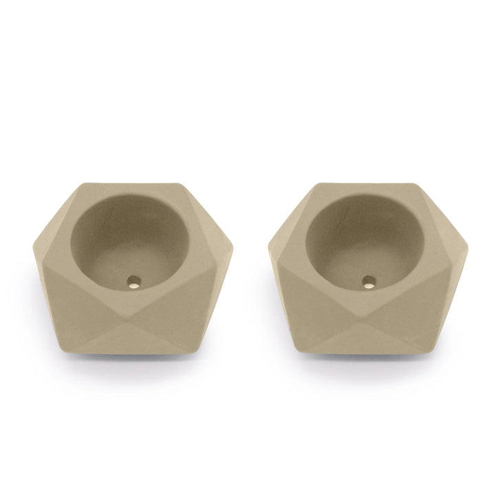 Concrete Mini Tilt Tabletop Planters (Set of 2)