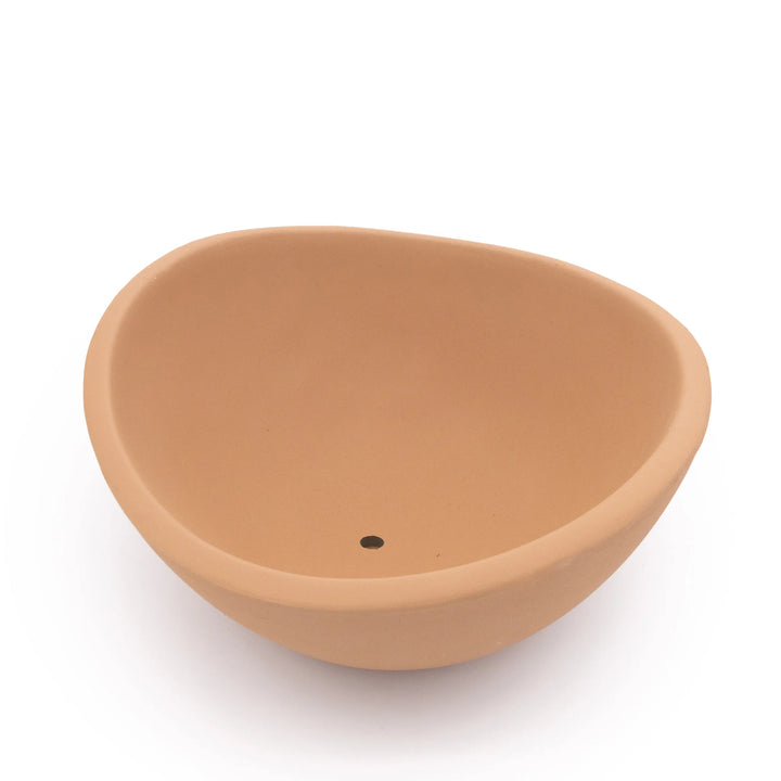 Concrete Wave Tabletop Planter Rose