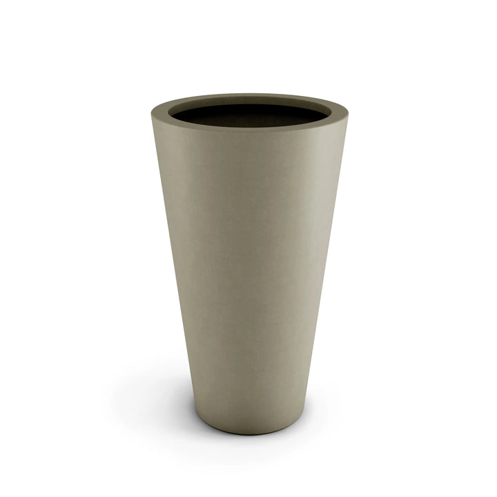 Cone Large Outdoor Planter Large Planter 36" H x 24" W Graphite