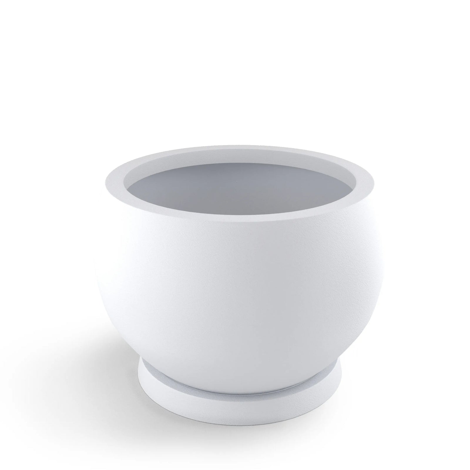 Corsica Lightweight Planter Fiber Series Small White