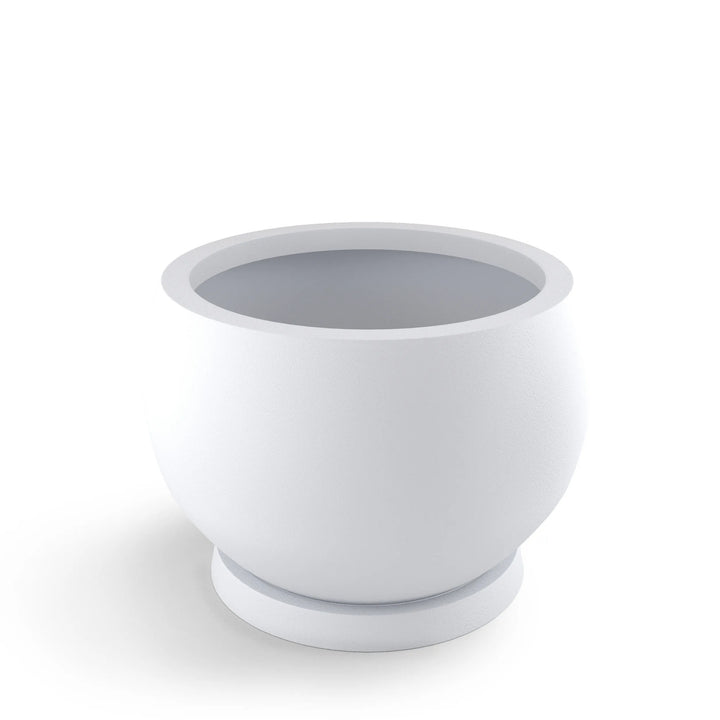 Corsica Lightweight Planter Fiber Series Small White