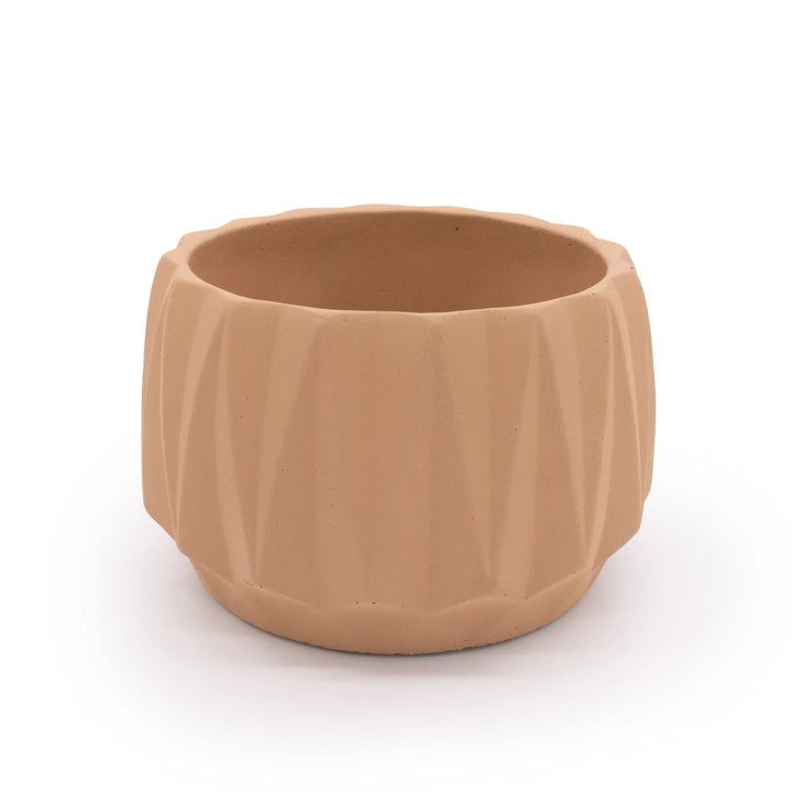 Flute 6" Tabletop Planter Smokey Blue