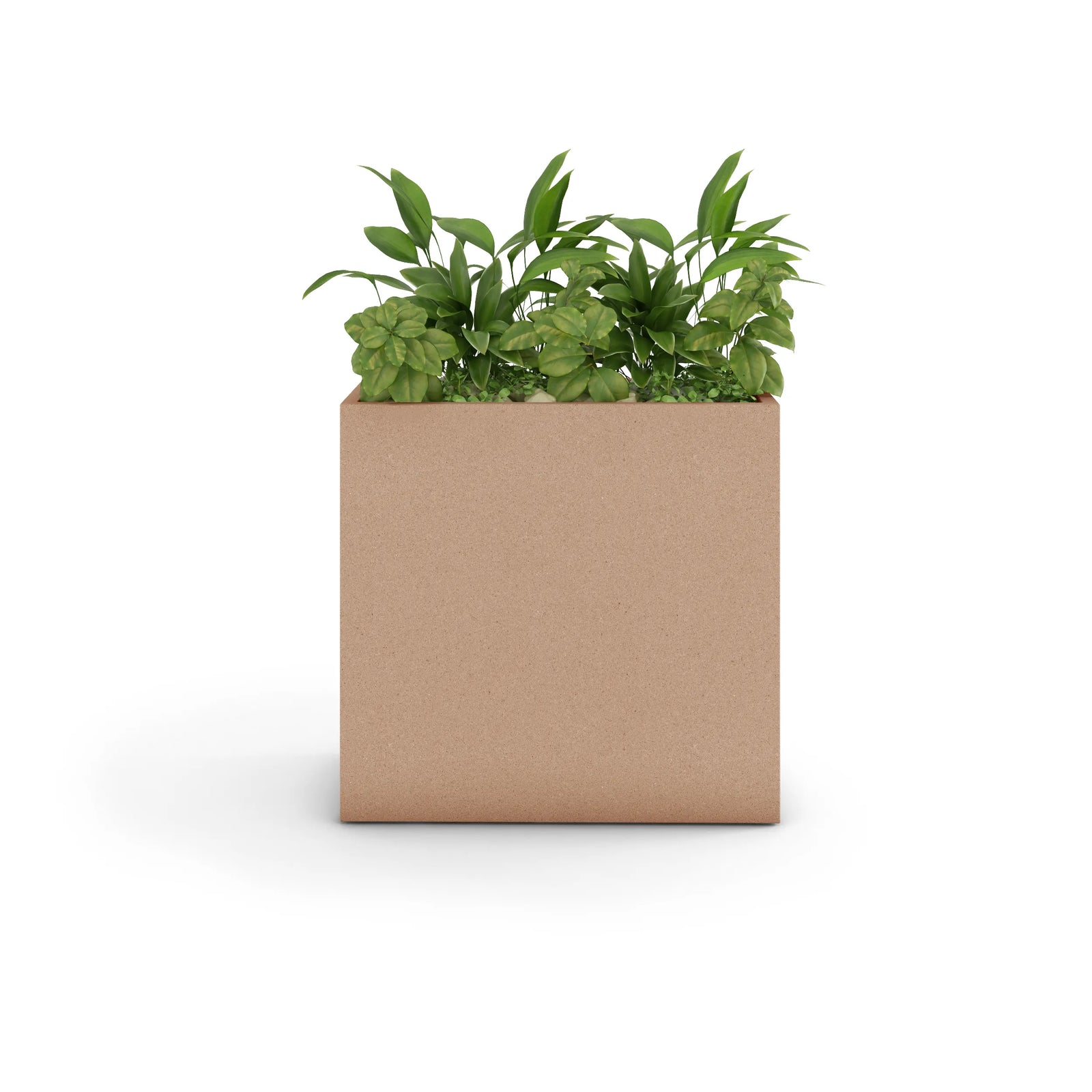 Linea Large Outdoor Planter Medium 36" L x 36" H x 16" W Graphite