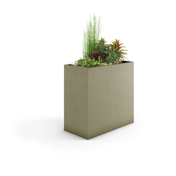 Linea Large Outdoor Planter Medium 36" L x 36" H x 16" W Sage