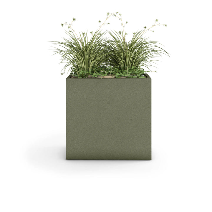 Linea Large Outdoor Planter Medium 36" L x 36" H x 16" W White