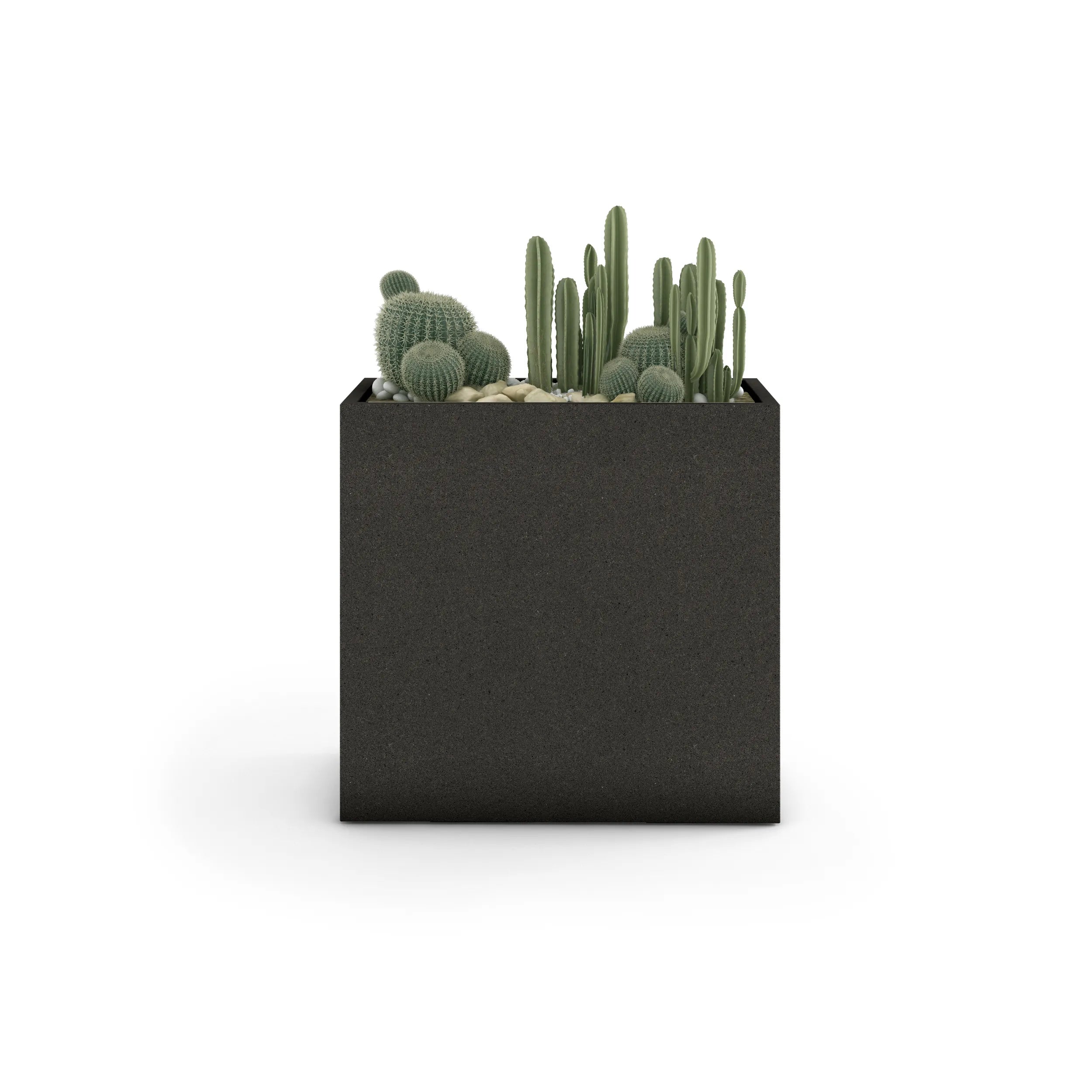 Linea Large Outdoor Planter Small 36" L x 24" H x 12" W Graphite