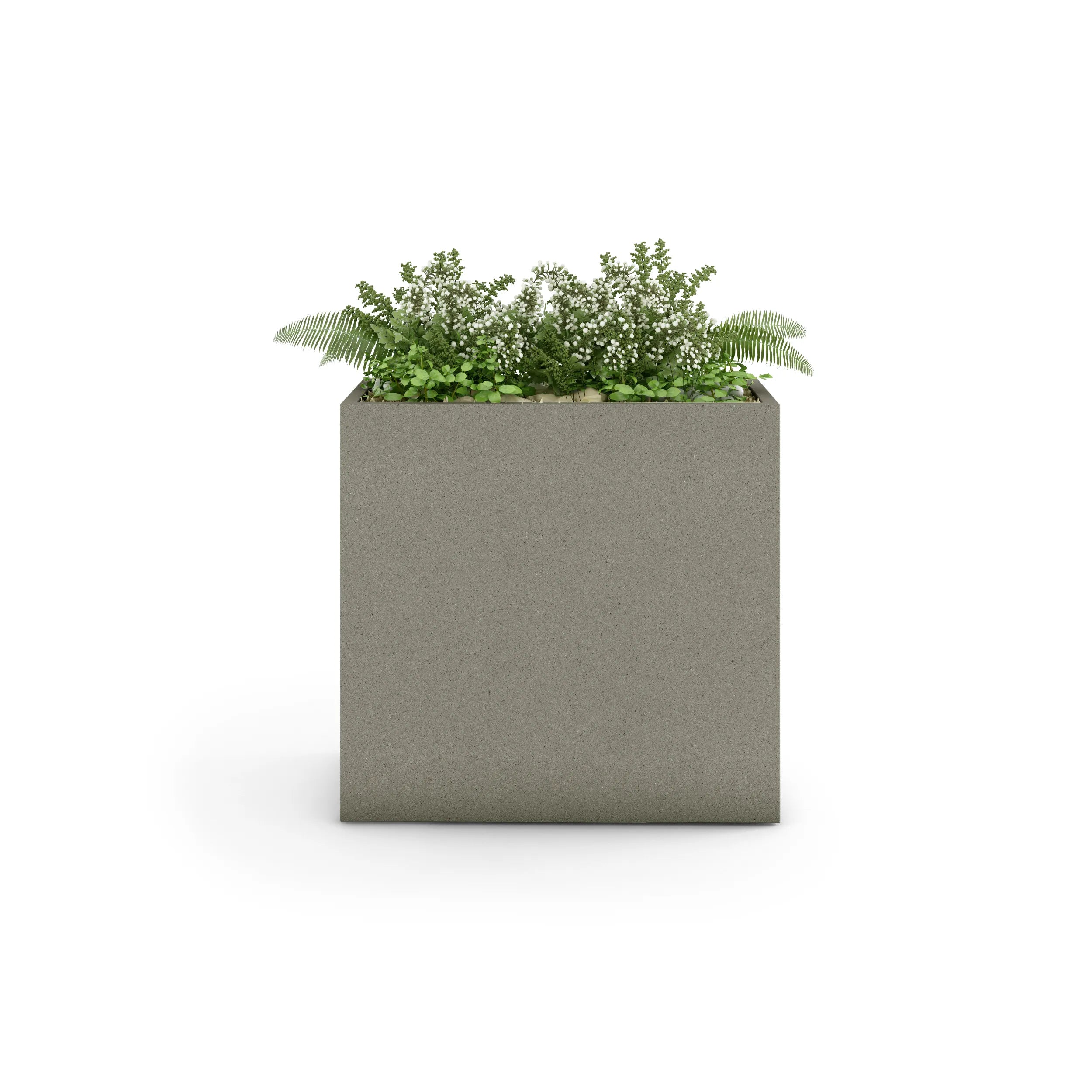 Linea Large Outdoor Planter Small 36" L x 24" H x 12" W Grey