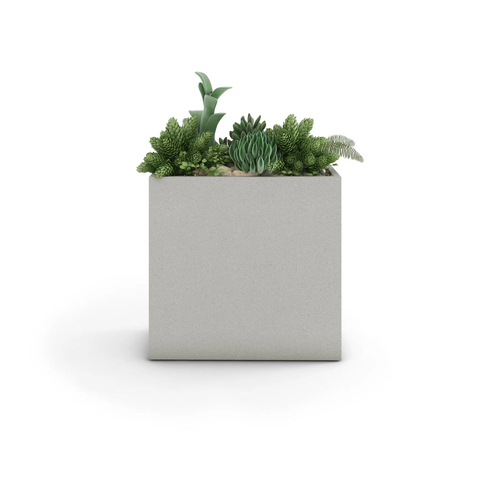 Linea Large Outdoor Planter Small 36" L x 24" H x 12" W Smokey Blue