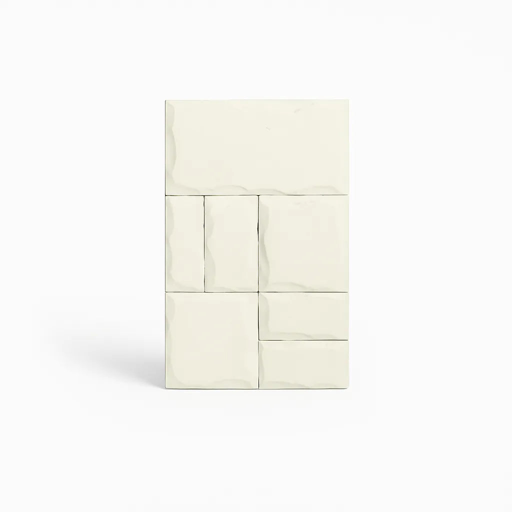 MAYA Concrete Stone Wall Tile White