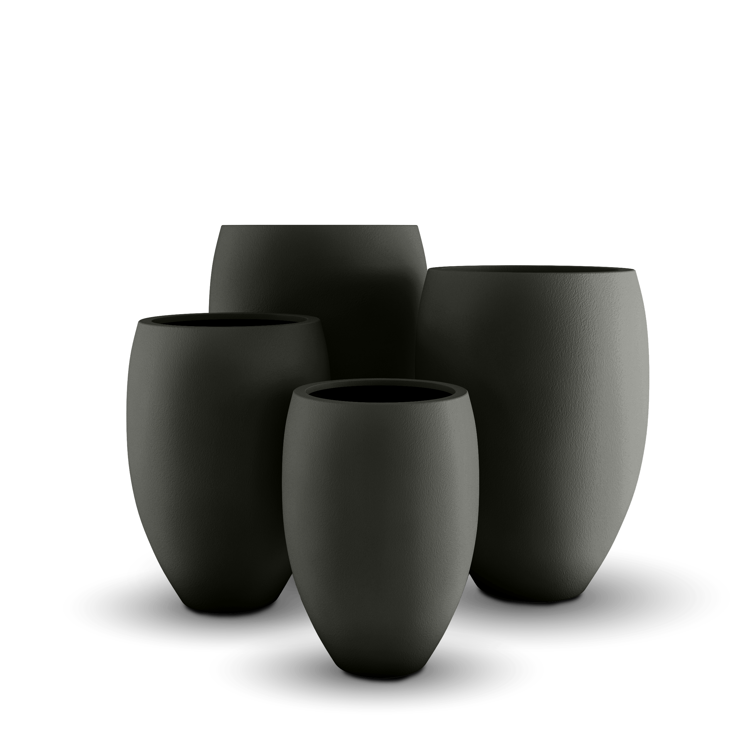 Brandy GFRC Planter in French Gray Color - group