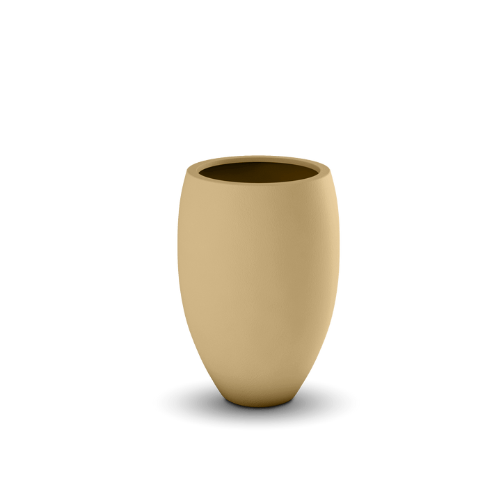 Brandy GFRC Planter in Golden Sandstone Color - empty