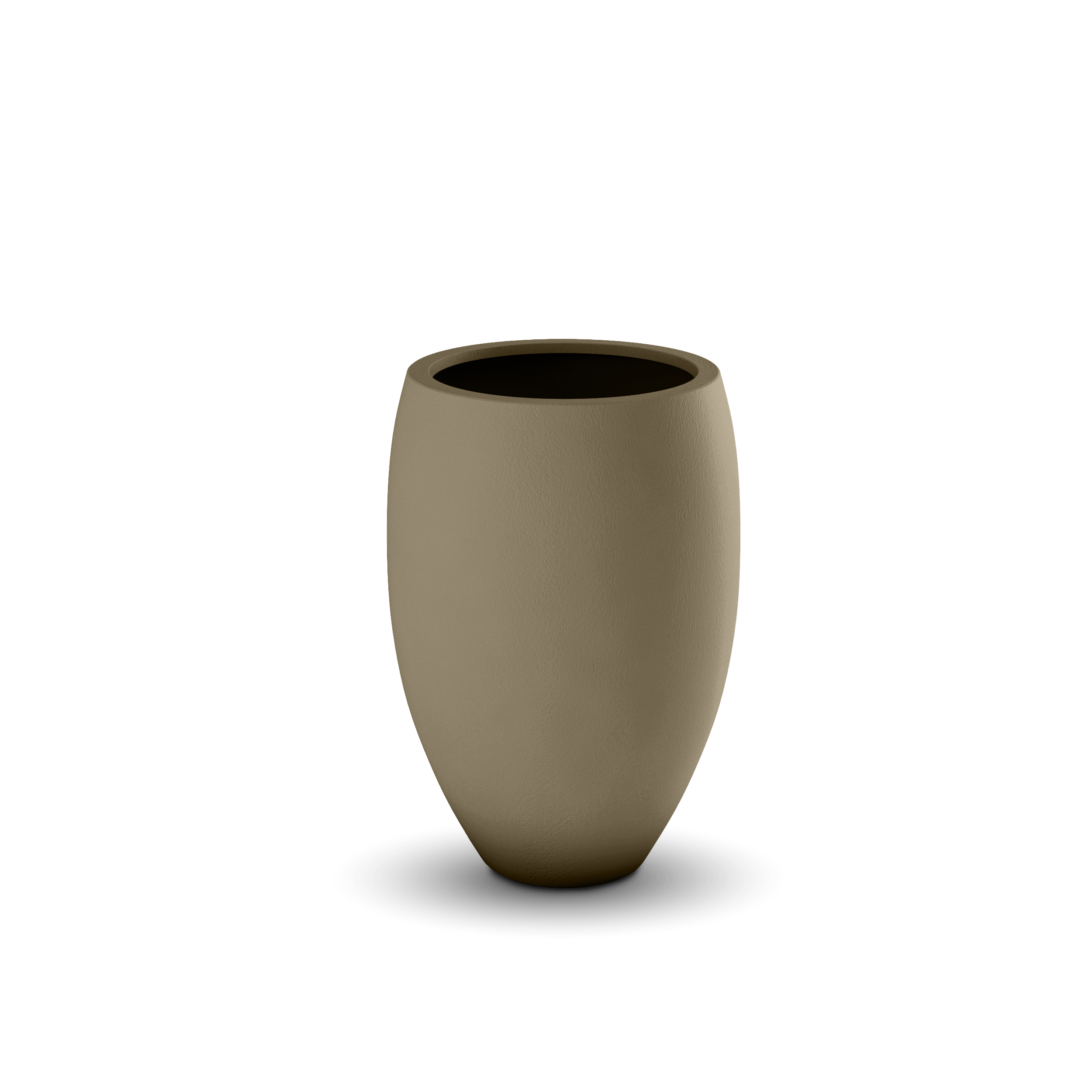 Brandy GFRC Planter in Sandstone Color - empty