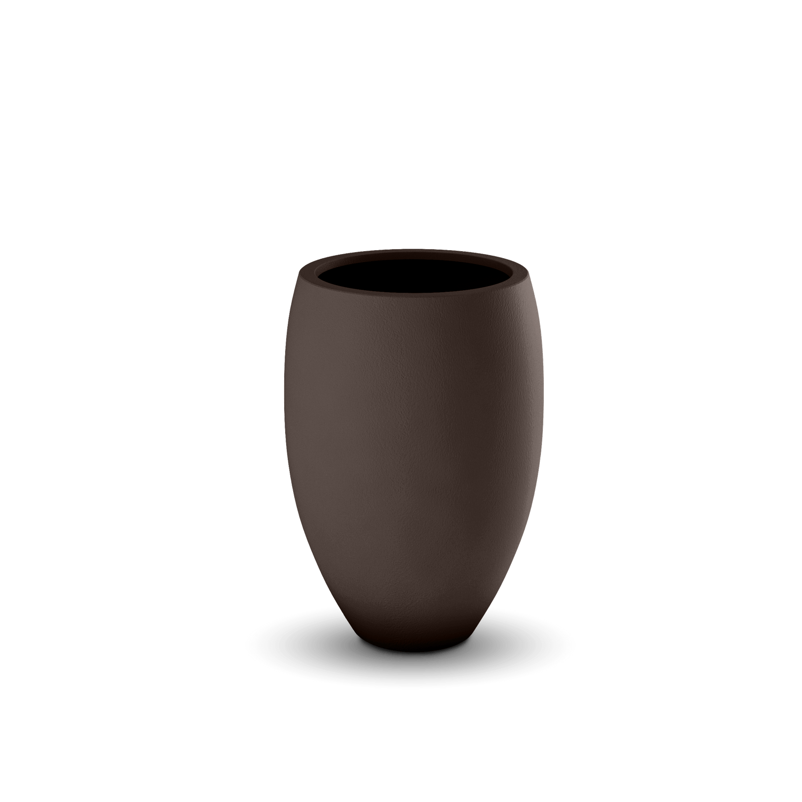 Brandy GFRC Planter in Walnut Color - empty

