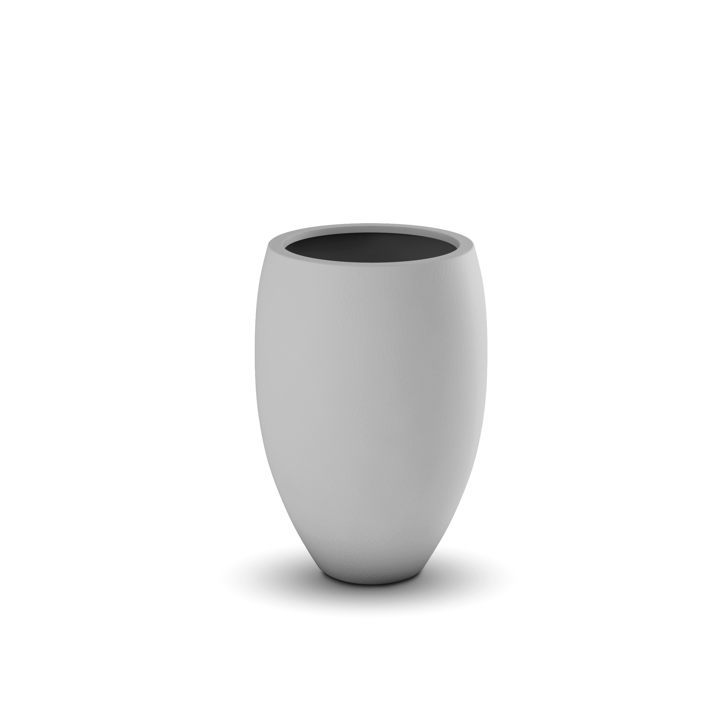 Brandy GFRC Planter in White Color - empty