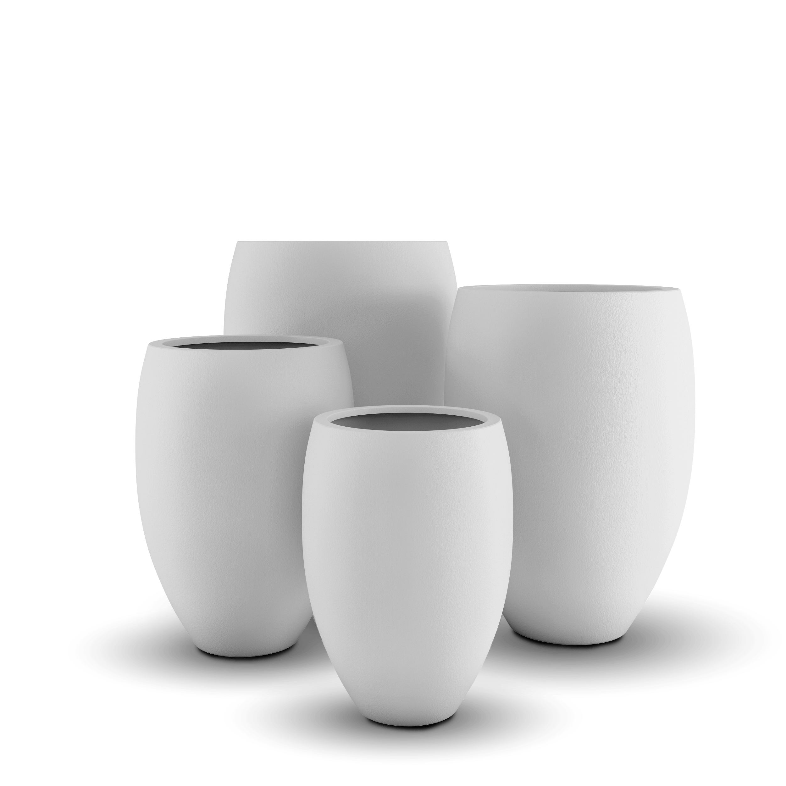 Brandy GFRC Planter in White Color - group