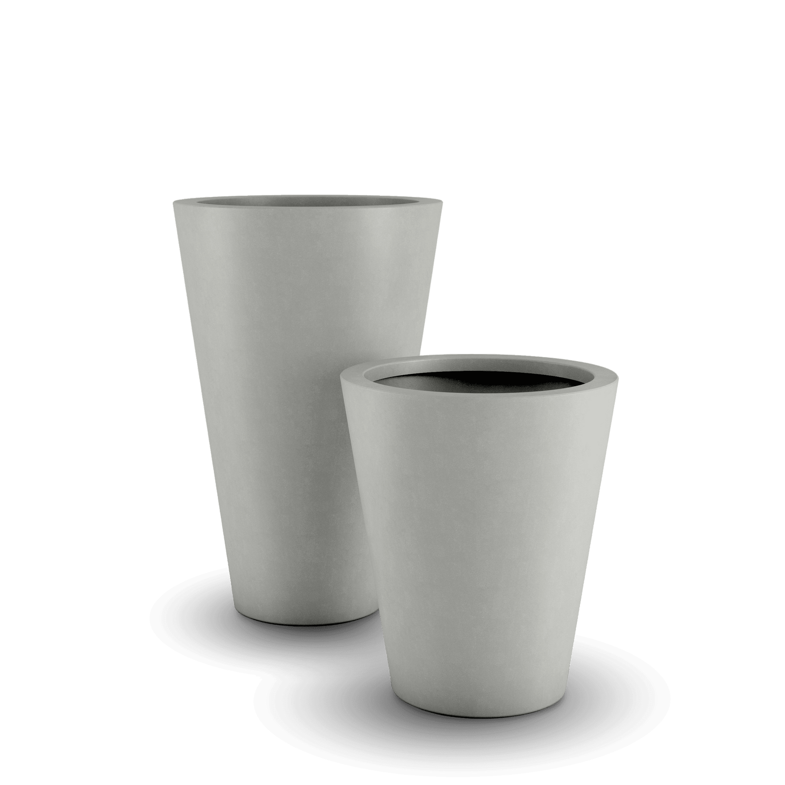 Cone GFRC Planter in Dover Blue Color - sizes
