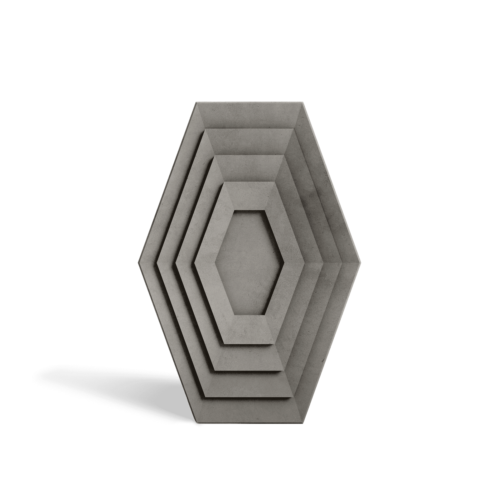 HALO Graphite concrete wall tile – narrow-format circular relief tile · ModaConcrete
