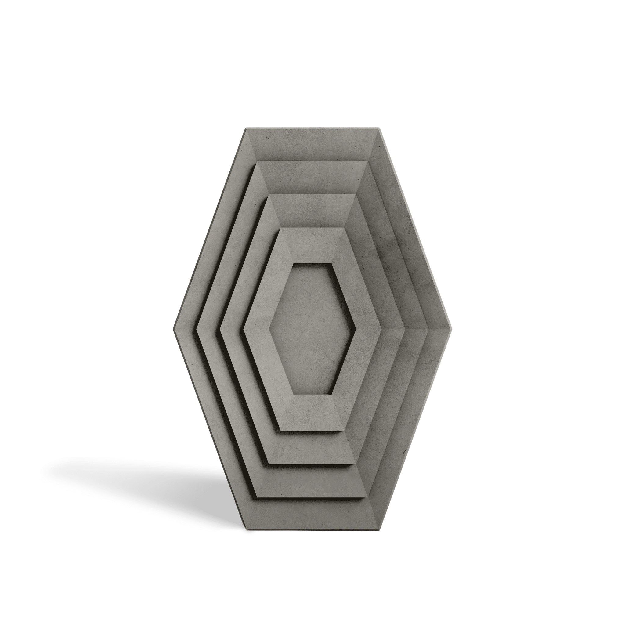 HALO Graphite concrete wall tile – narrow-format circular relief tile · ModaConcrete