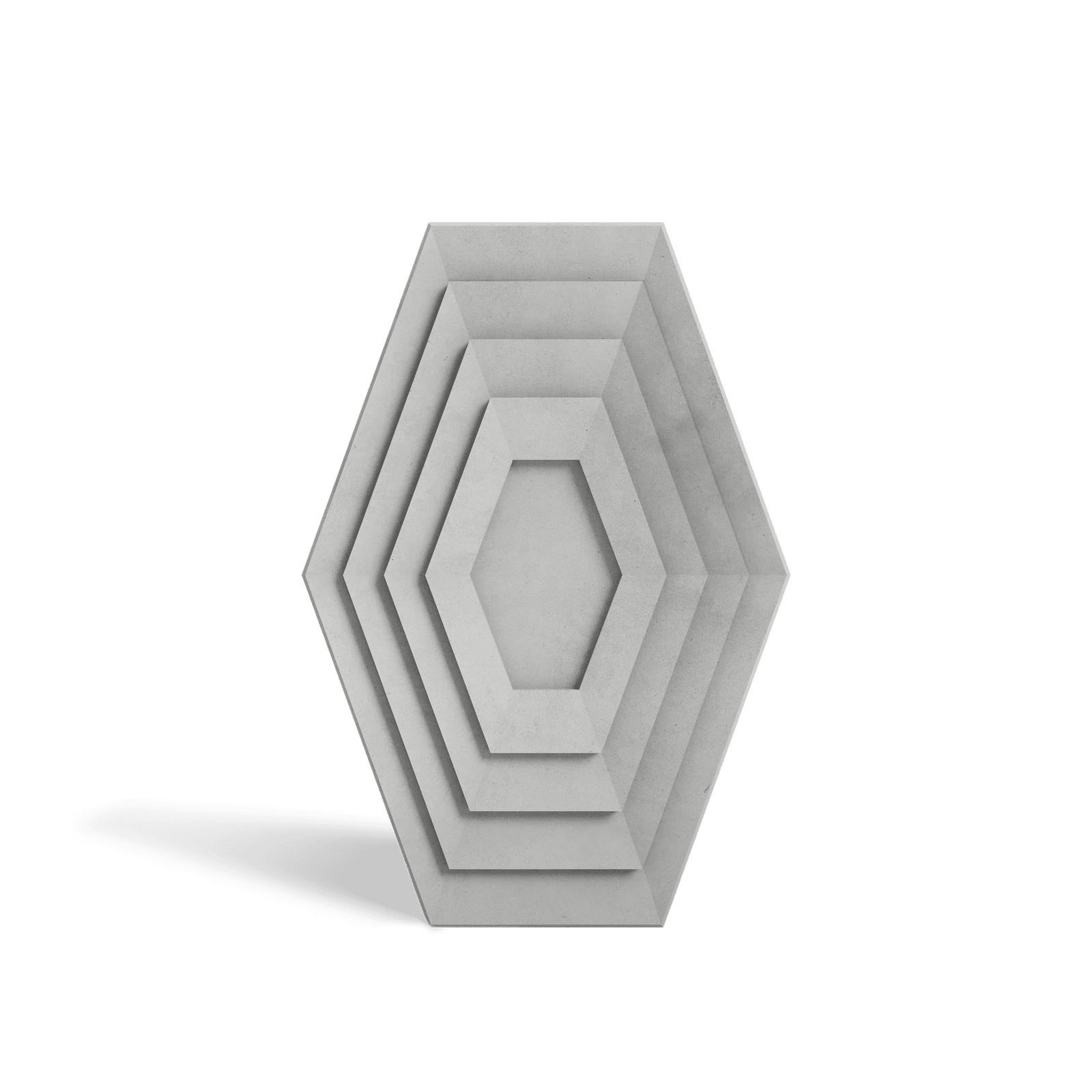 HALO Gray concrete wall tile – narrow-format circular relief tile · ModaConcrete
