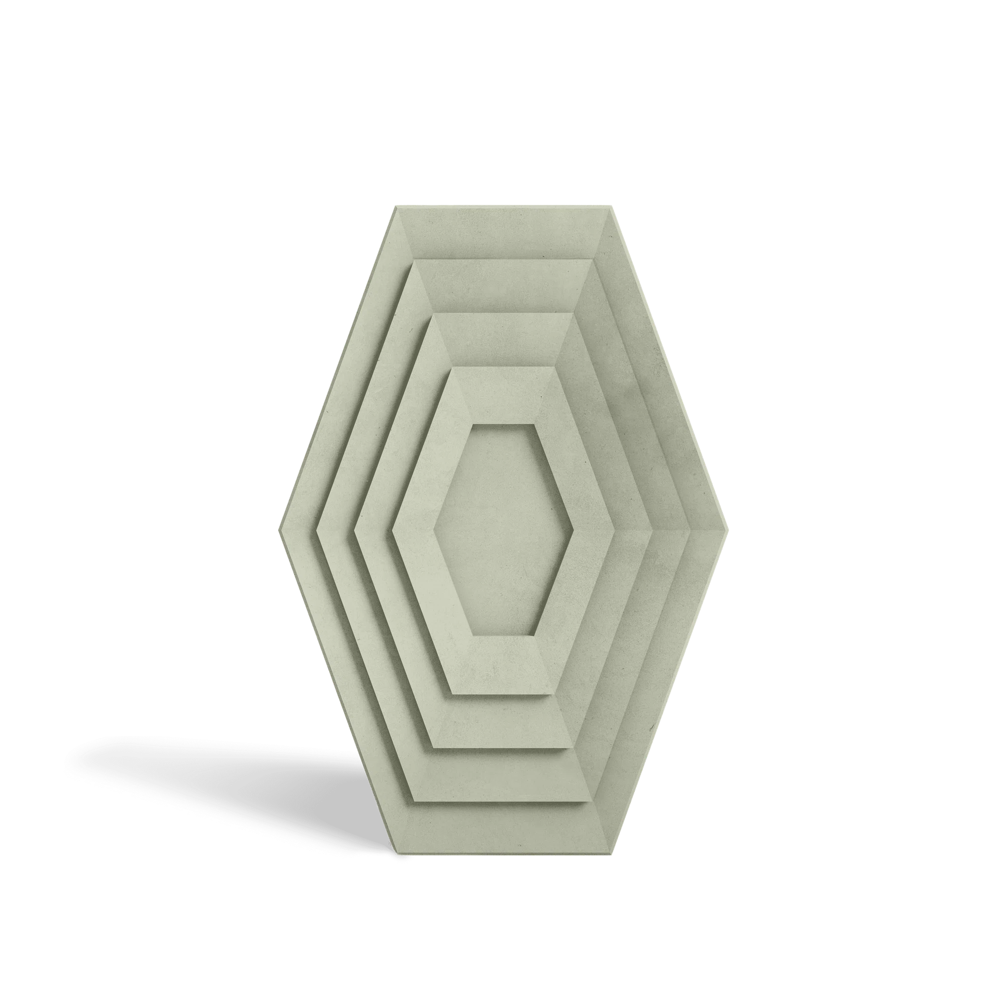 HALO Sage concrete wall tile – narrow-format circular relief tile · ModaConcrete