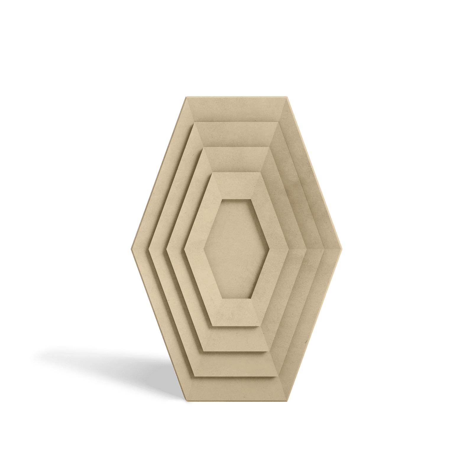 HALO Sand concrete wall tile – narrow-format circular relief tile · ModaConcrete