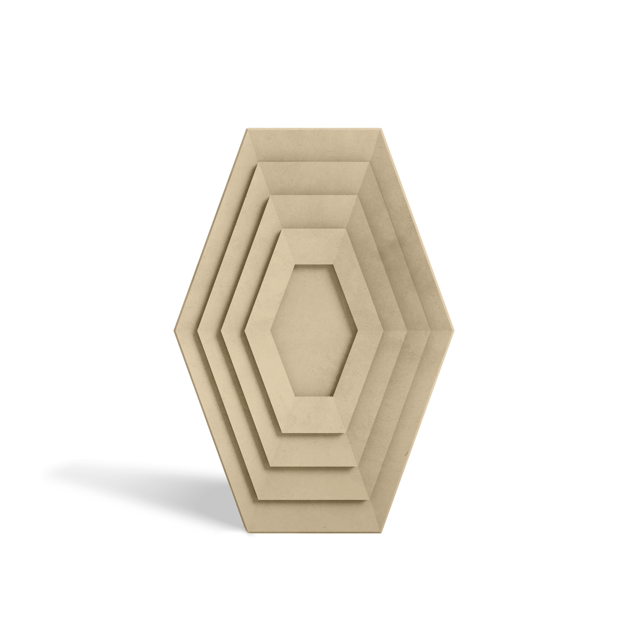 HALO Sand concrete wall tile – narrow-format circular relief tile · ModaConcrete