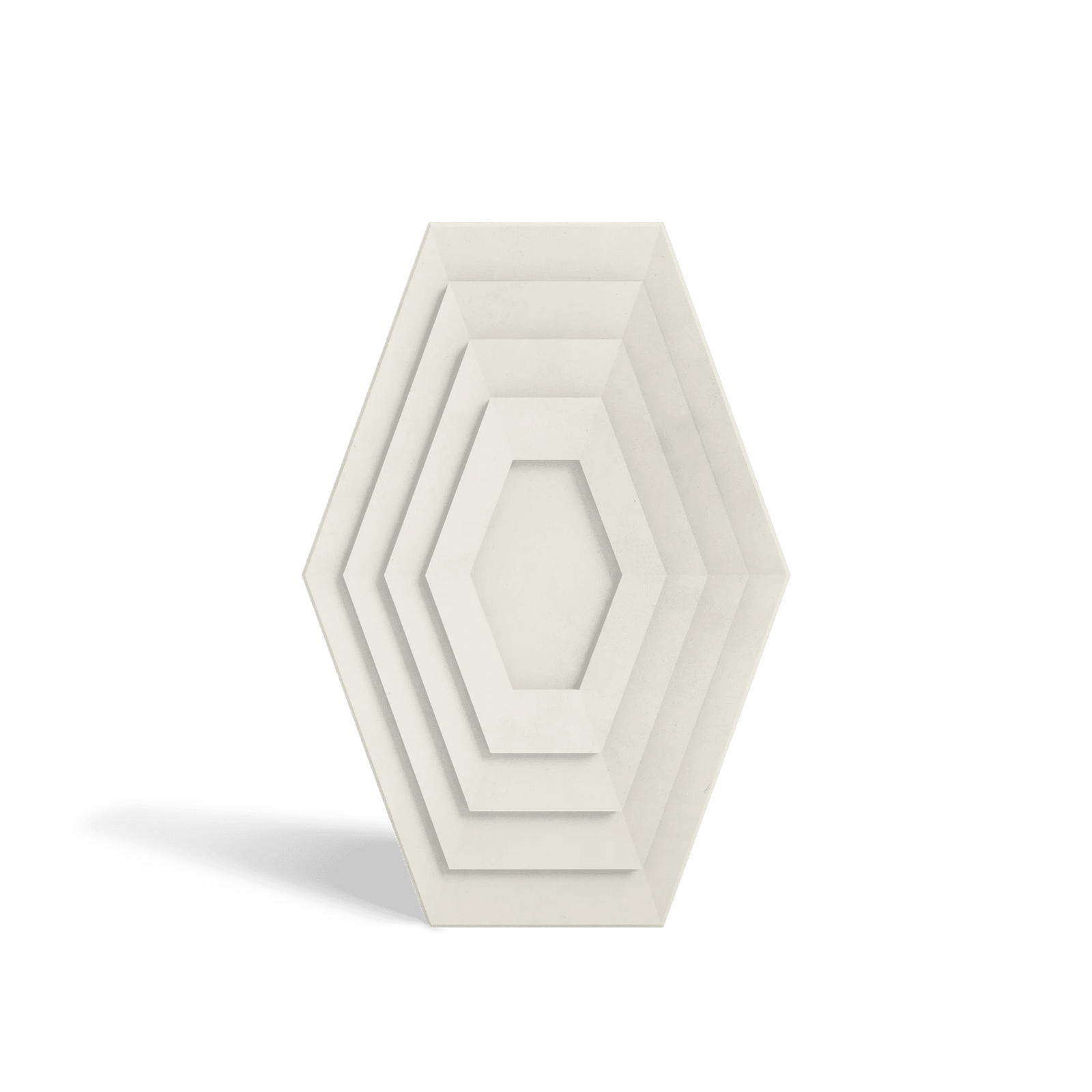 HALO White concrete wall tile – narrow-format circular relief tile · ModaConcrete