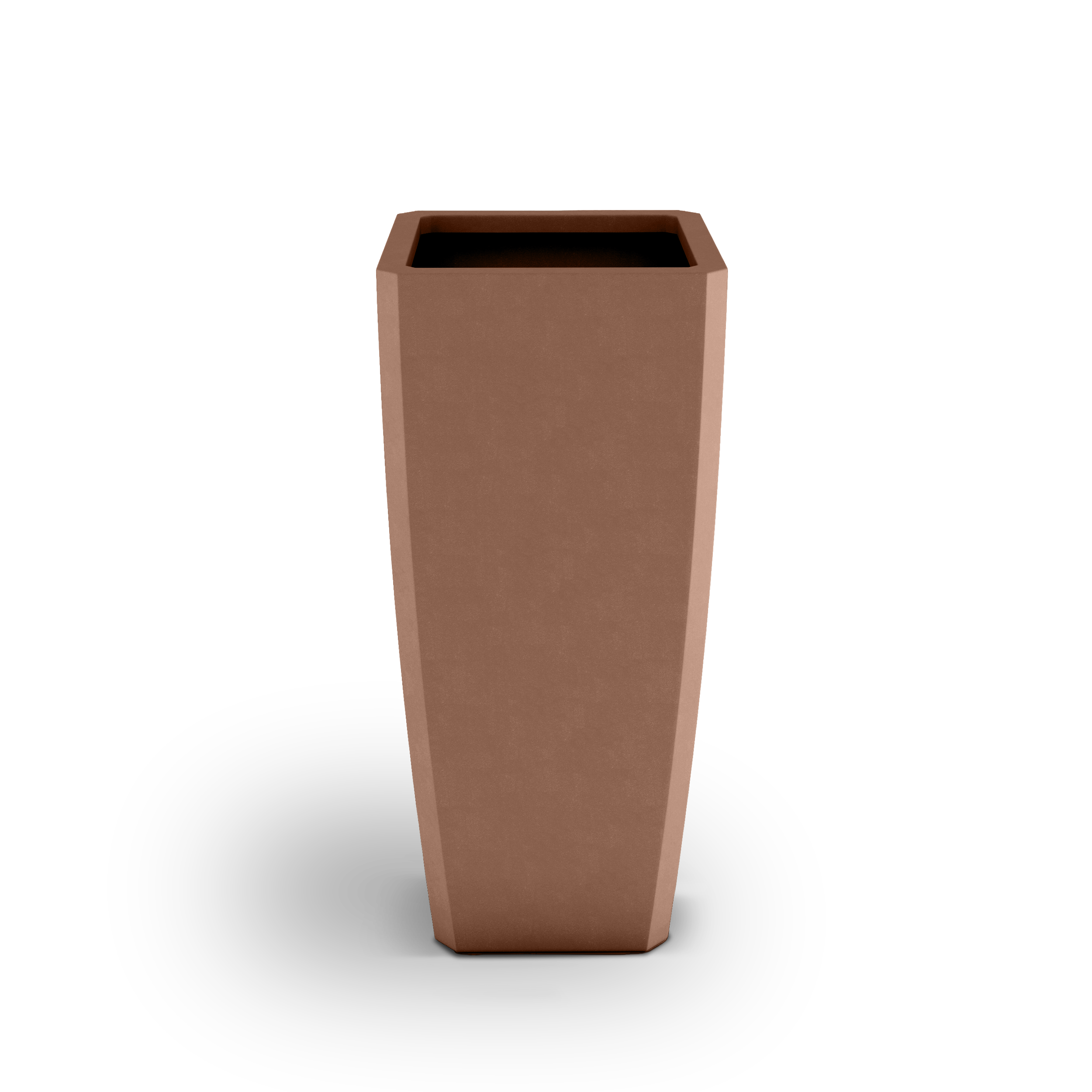 Quartet GFRC Planter in Antique Rose Color - 3/4 view