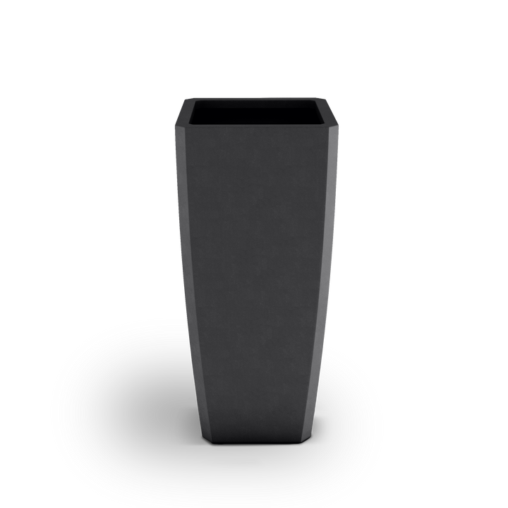 Quartet GFRC Planter in Dark Gray Color - 3/4 view