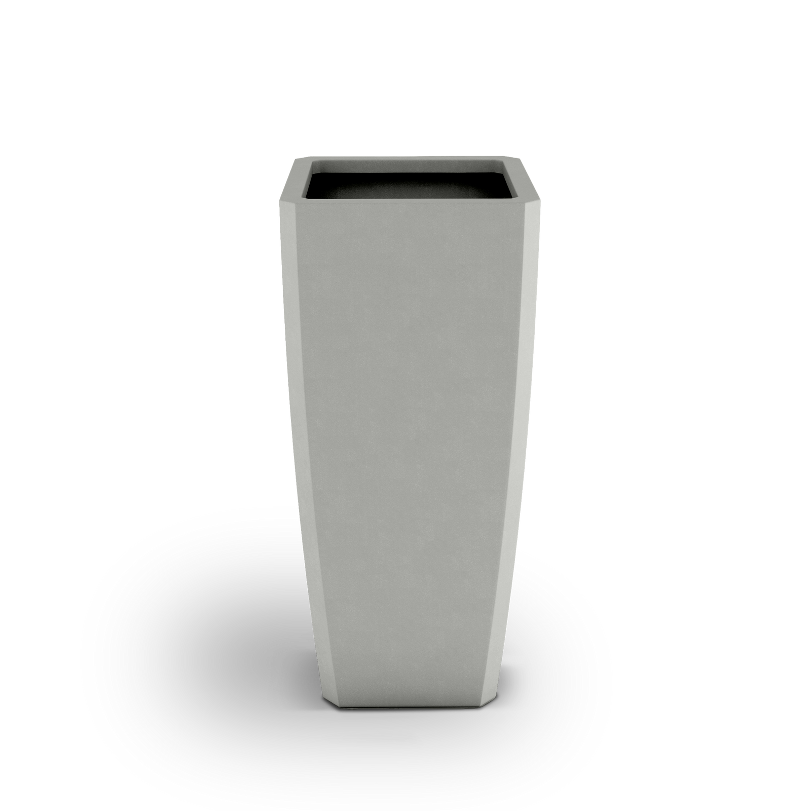Quartet GFRC Planter in Dover Blue Color - 3/4 view
