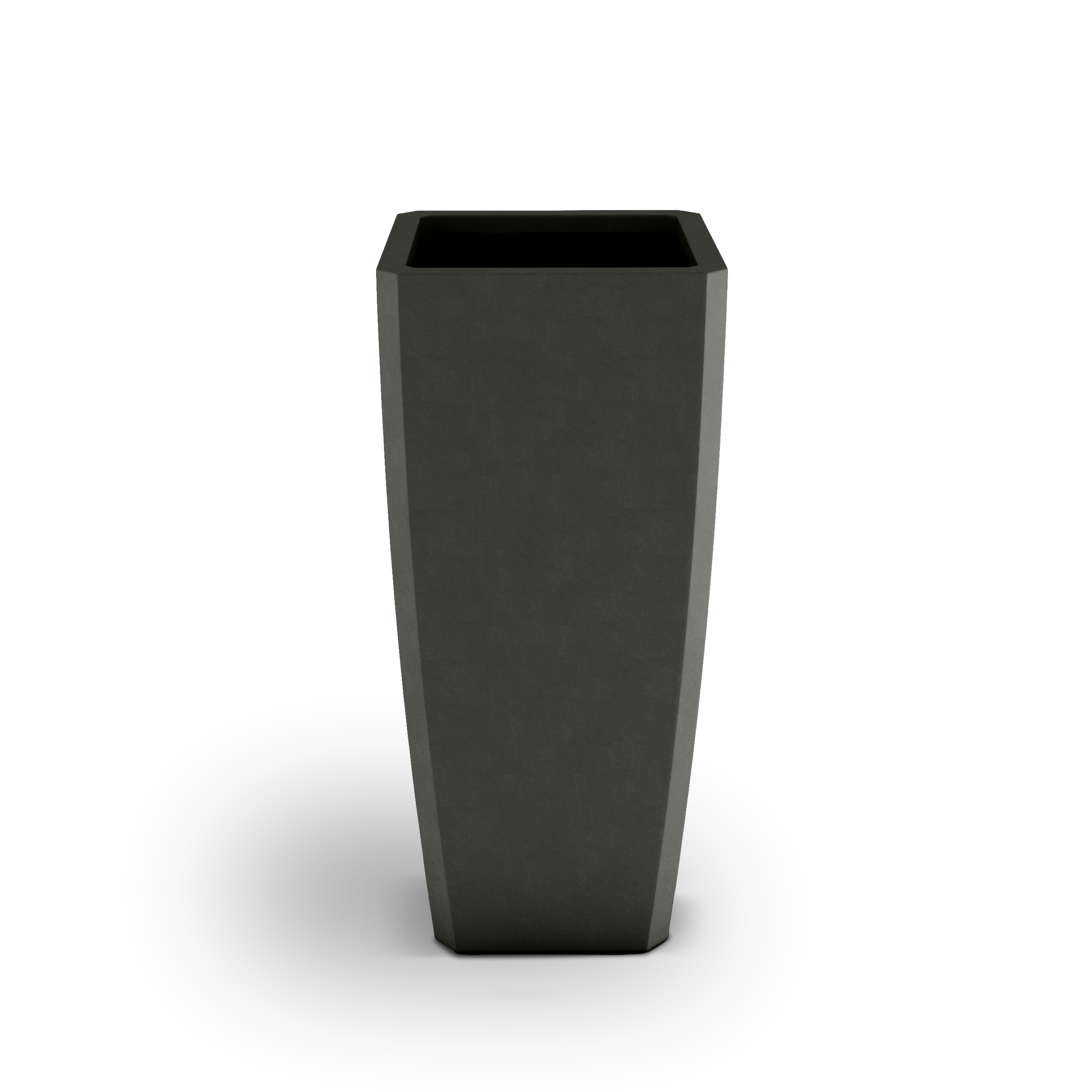 Quartet GFRC Planter in French Gray Color - 3/4 view