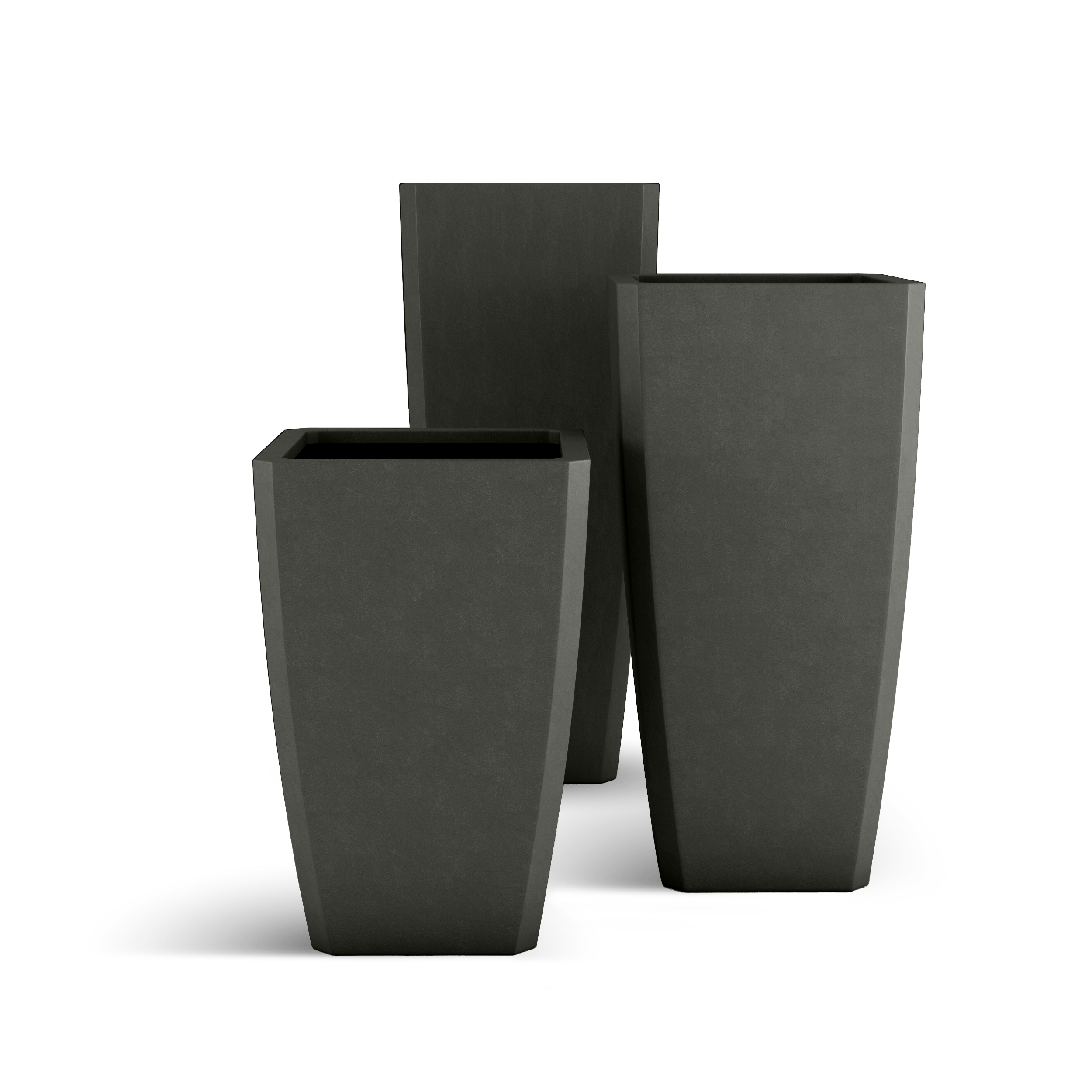 Quartet GFRC Planter in French Gray Color - all sizes