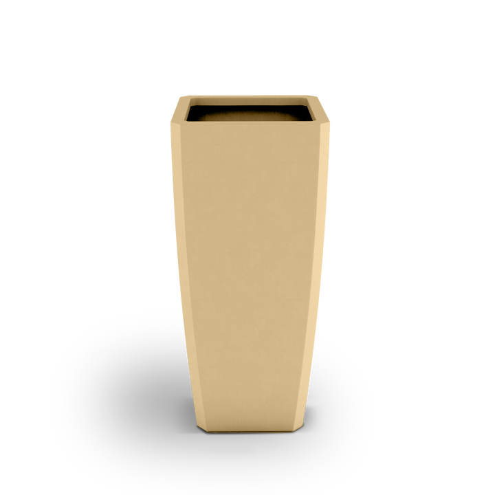 Quartet GFRC Planter in Golden Sandstone Color - 3/4 view