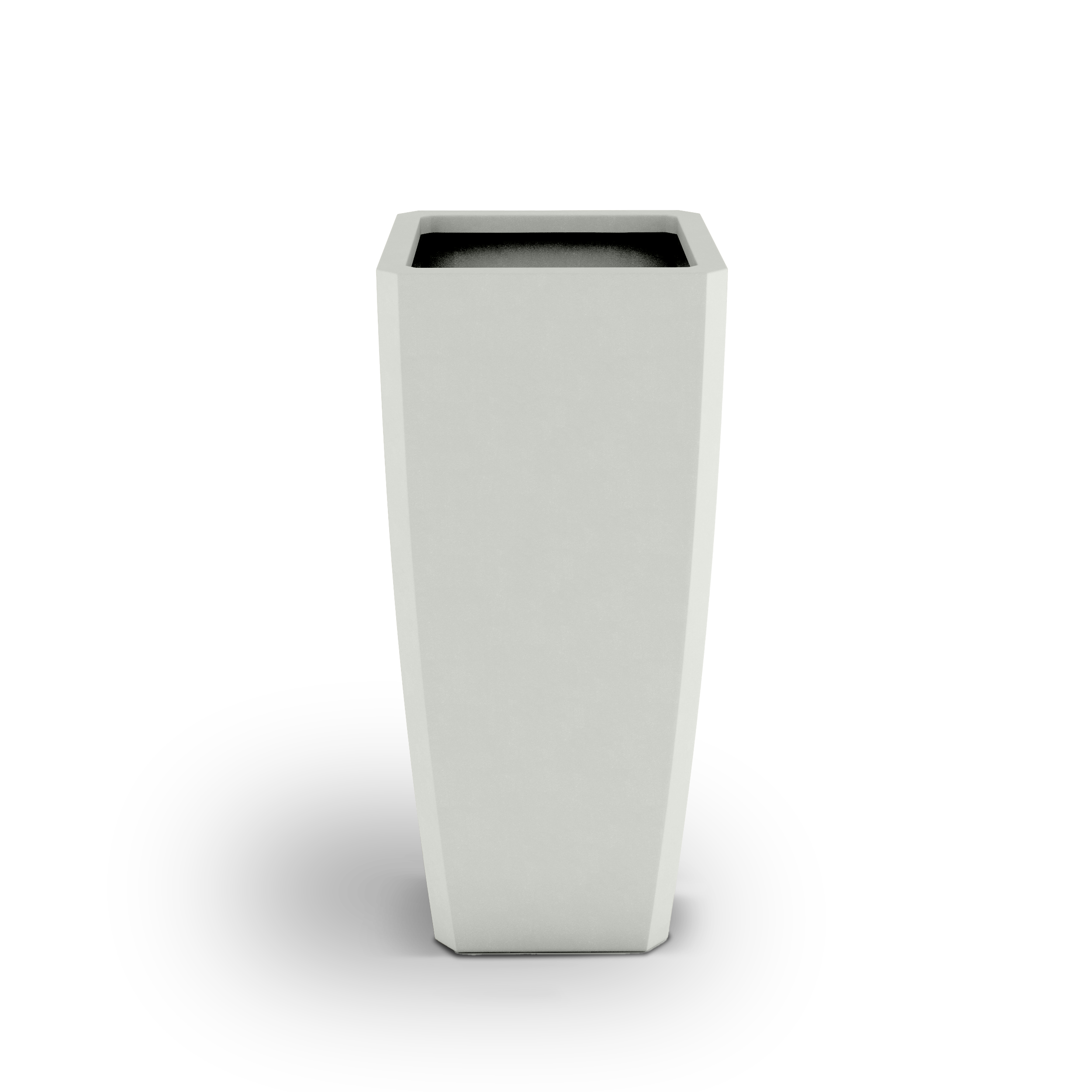 Quartet GFRC Planter in White Color - 3/4 view