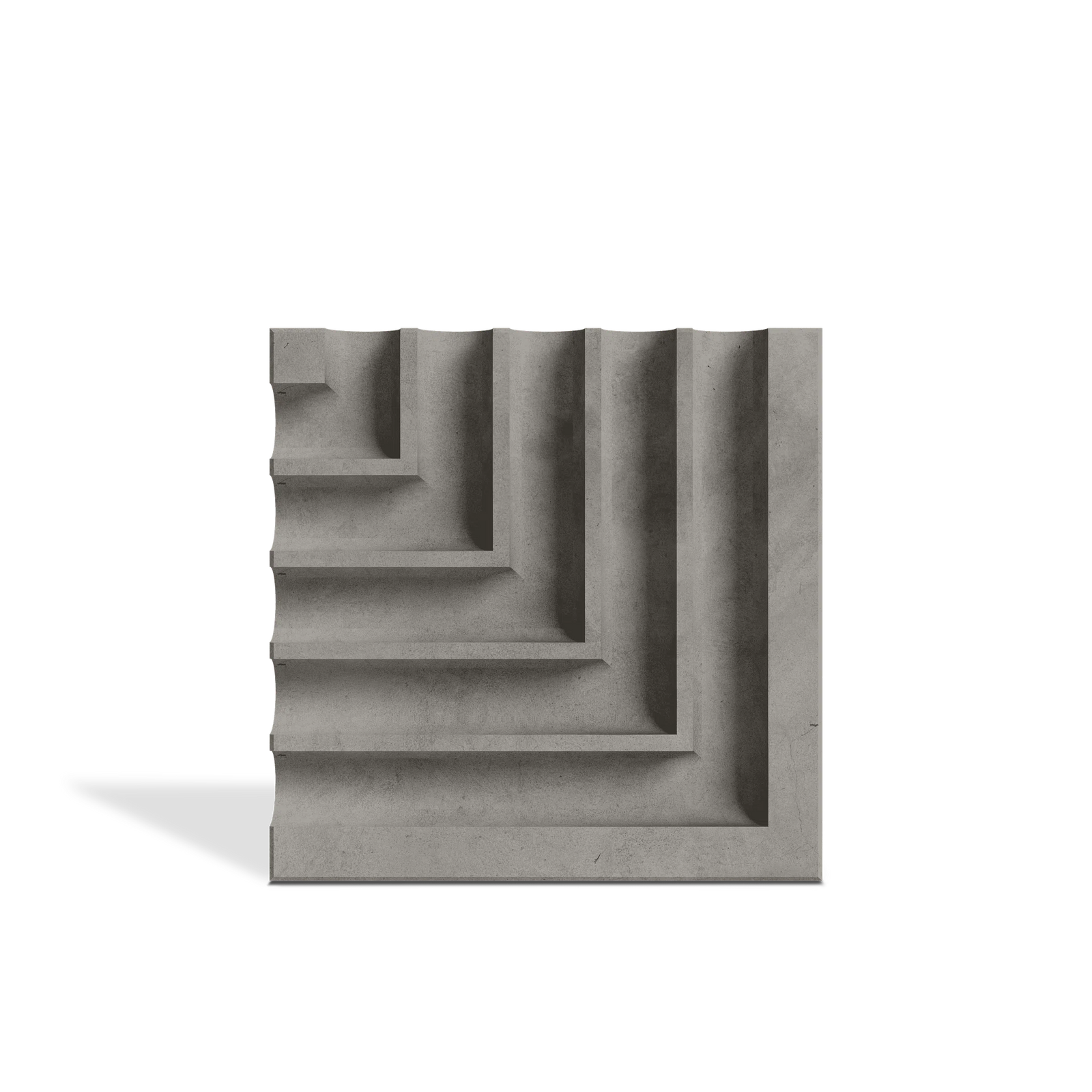 ROMA Angle 3D concrete wall tile in Graphite — geometric feature-wall tile by ModaConcrete