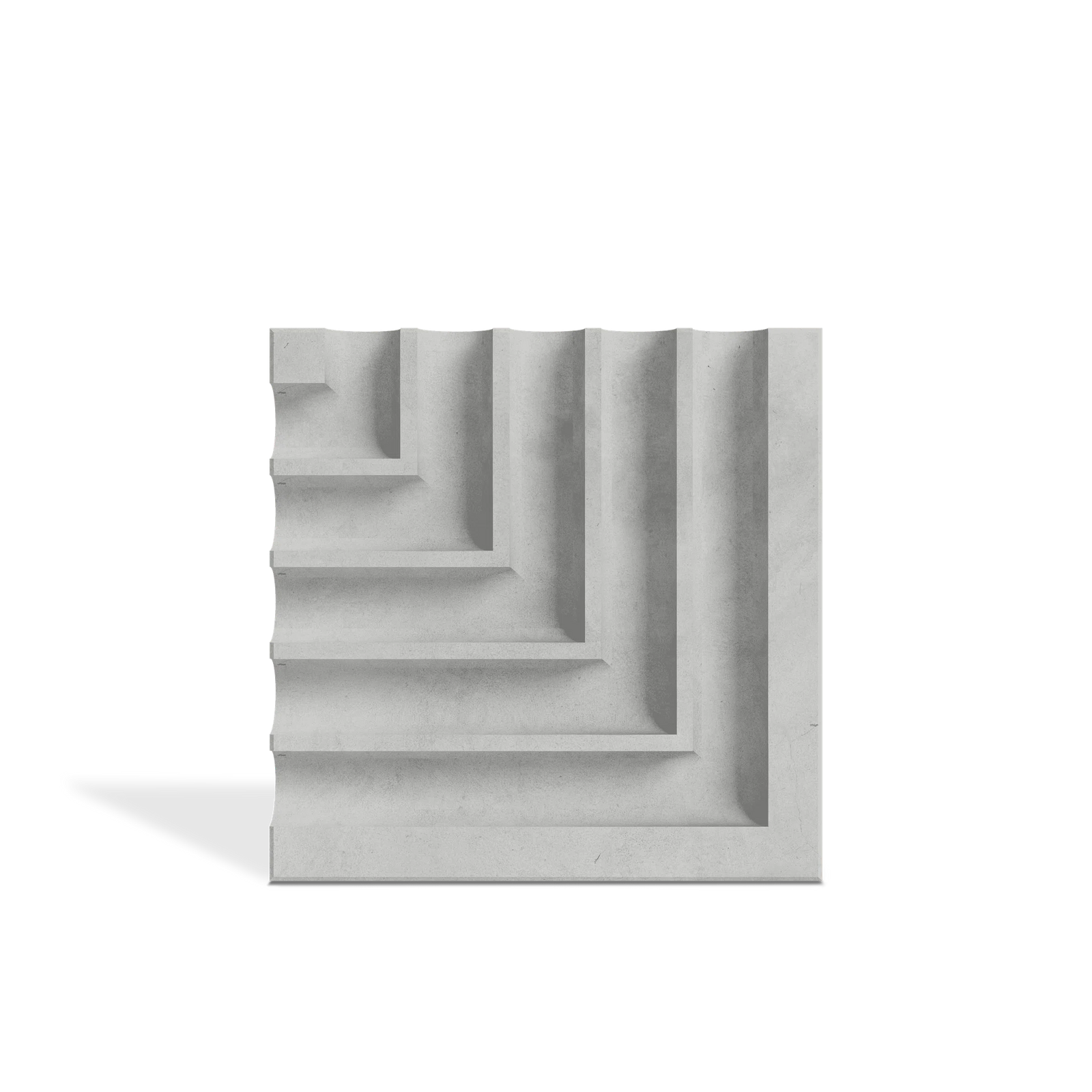 ROMA Angle 3D concrete wall tile in Gray — geometric feature-wall tile by ModaConcrete