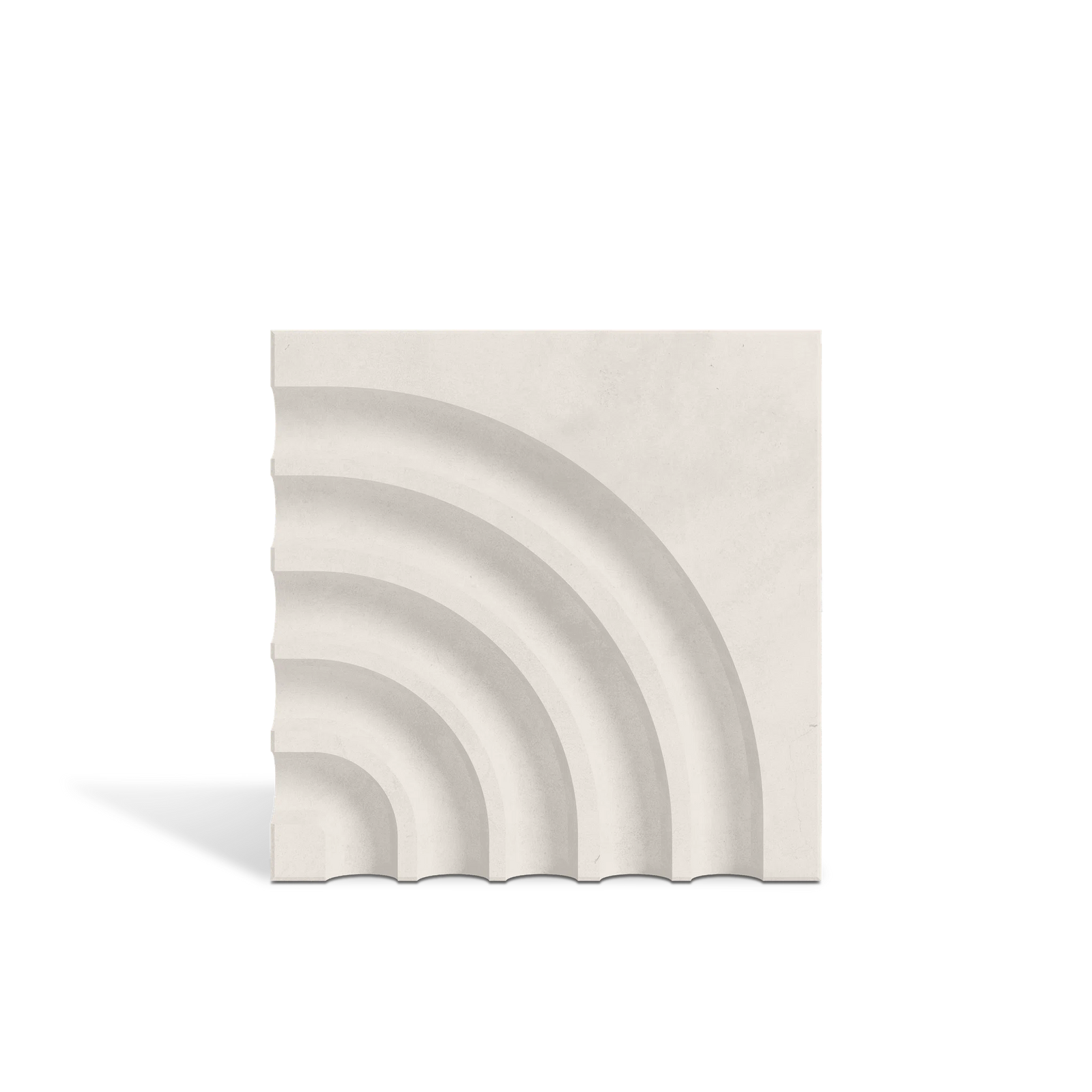 ROMA Curve 3D concrete wall tile in White — curved feature-wall tile by ModaConcrete